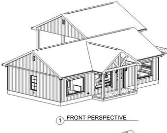 Plan #118 - 2 BD/2 B, 1146 htd. Square Feet Farm house construction plans