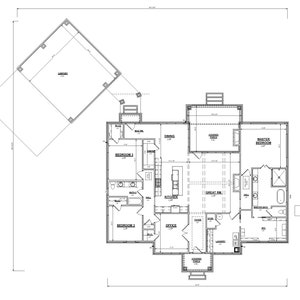 Plan #120A - 3 BD/2,5 B, 2.487 verwarmde vierkante voet bouwplanset
