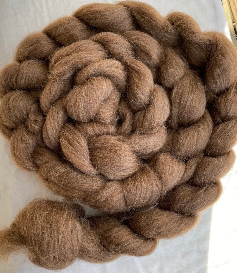 Shetland Wool Roving 4 Ounces Moorit Etsy