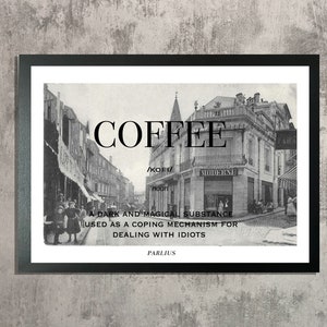 Coffee Definition / coffee / coffee / Definition / Print wall art / Poster/ coffee Quote / coffee Print / Vintage Print / Wall Decor/ poster coffee