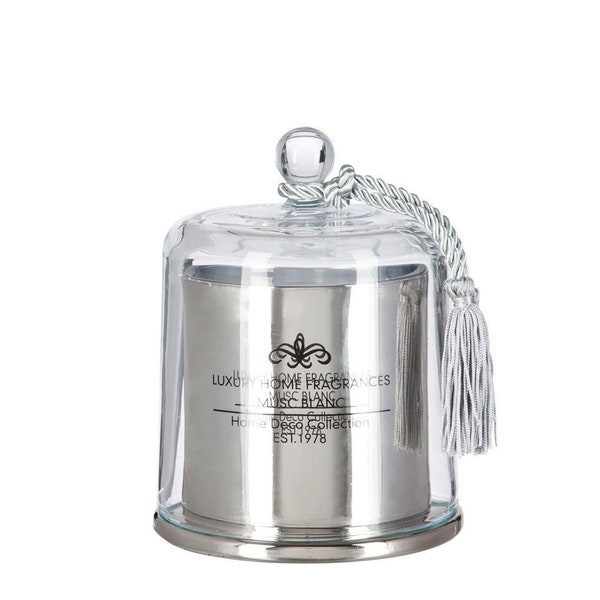 Scented candle with glass bell L