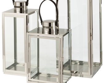 Lantern Rectangular/Square Stainless Steel/Glass