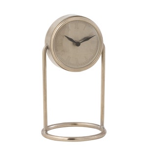 Orologio da tavolo retrò argento piccolo