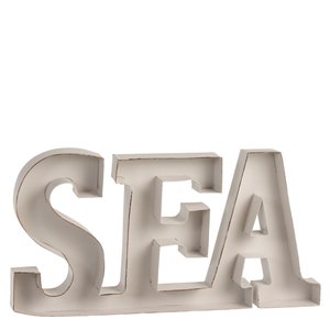 Letras marítimas grandes brancas - SEA