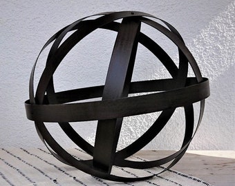 Bola de metal decorativa para jardín de 30 cm de hierro.