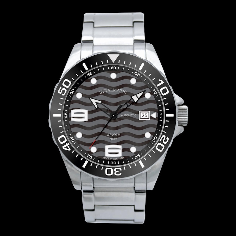 Dänholm Diver Automatik Grau / Schwarz