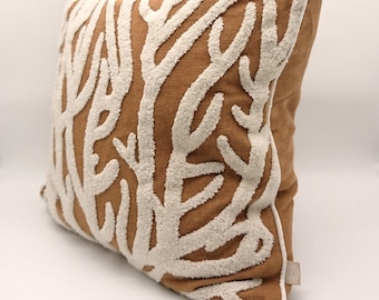 Cojín decorativo, cojín decorativo, coral