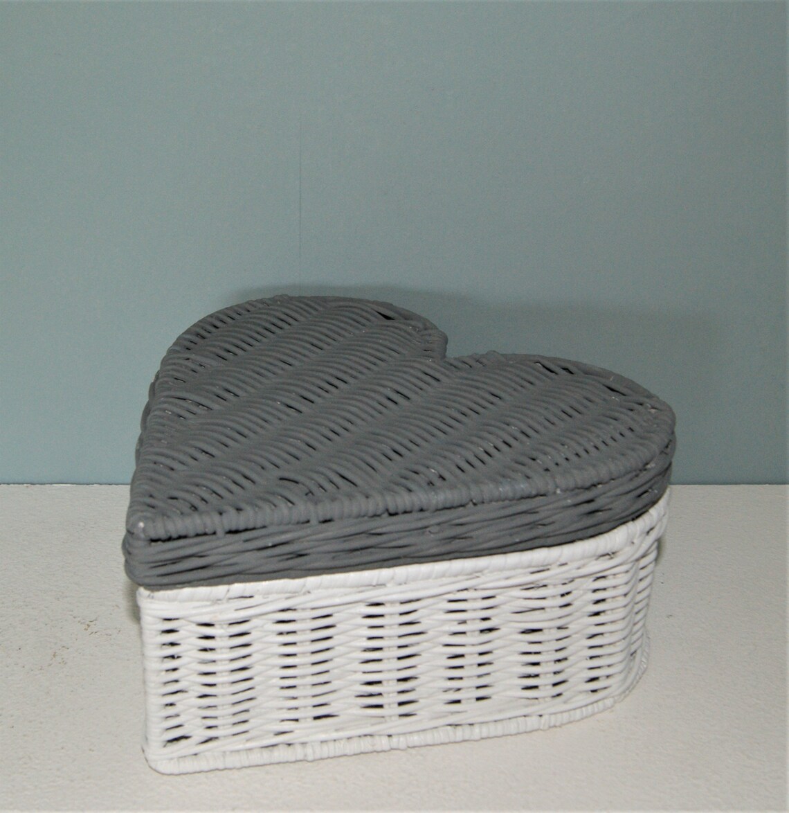 Basket storage box Heart Etsy