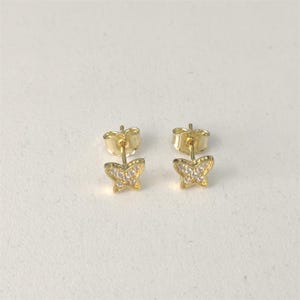 pandora  cz pandora rose/gold forever stud earrings
