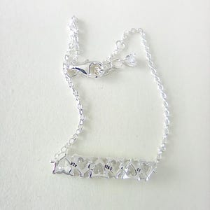 pandora 925 sparkling endless hearts chain bracelet gift bag