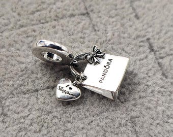 PANDORA 本物のスターリングシルバーチャームブレスレット、13