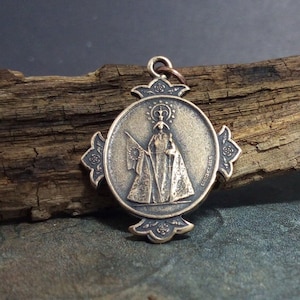 Our Lady Of The Rosary Medal- Bronze