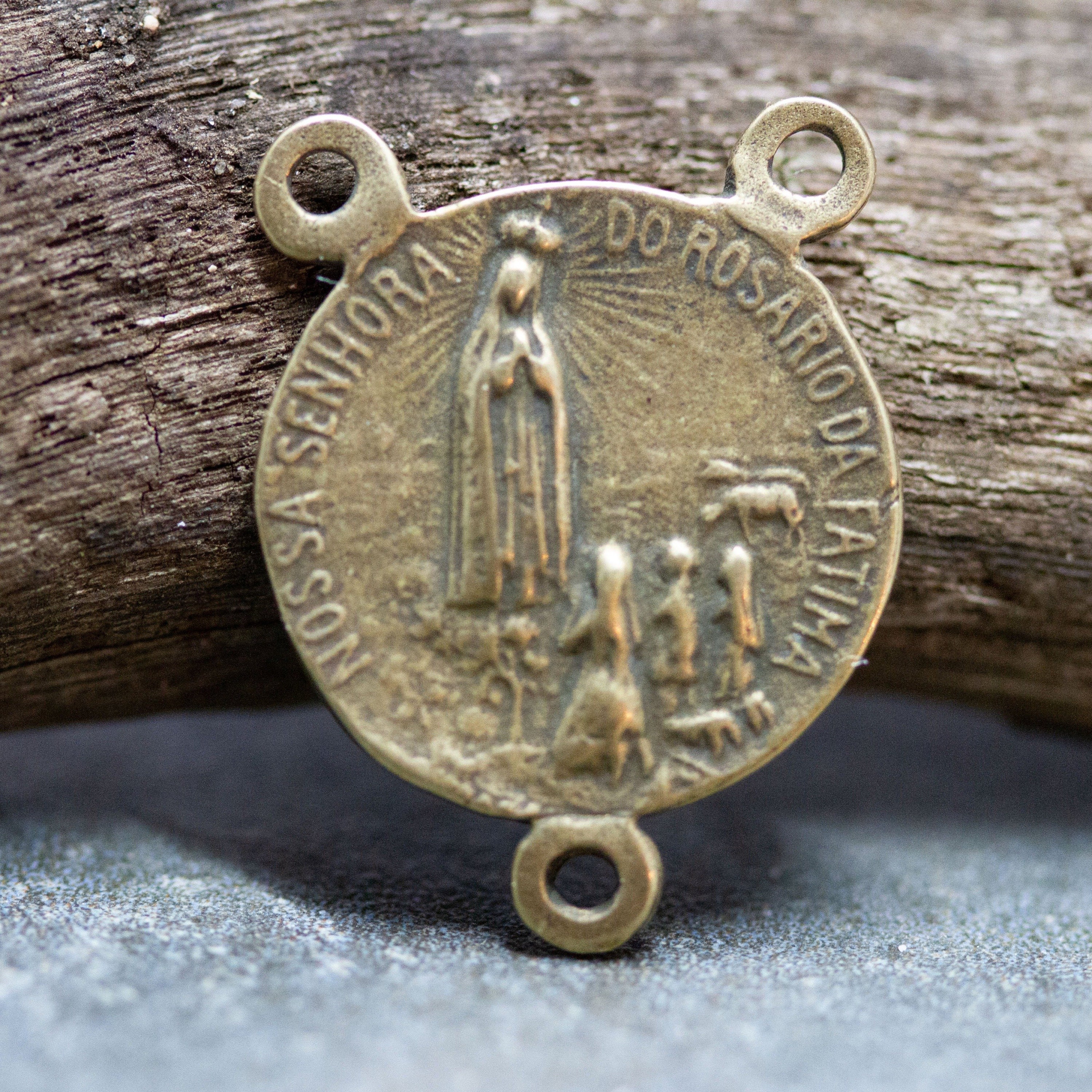 Bronze Center of Fatima and The Sacred Heart.