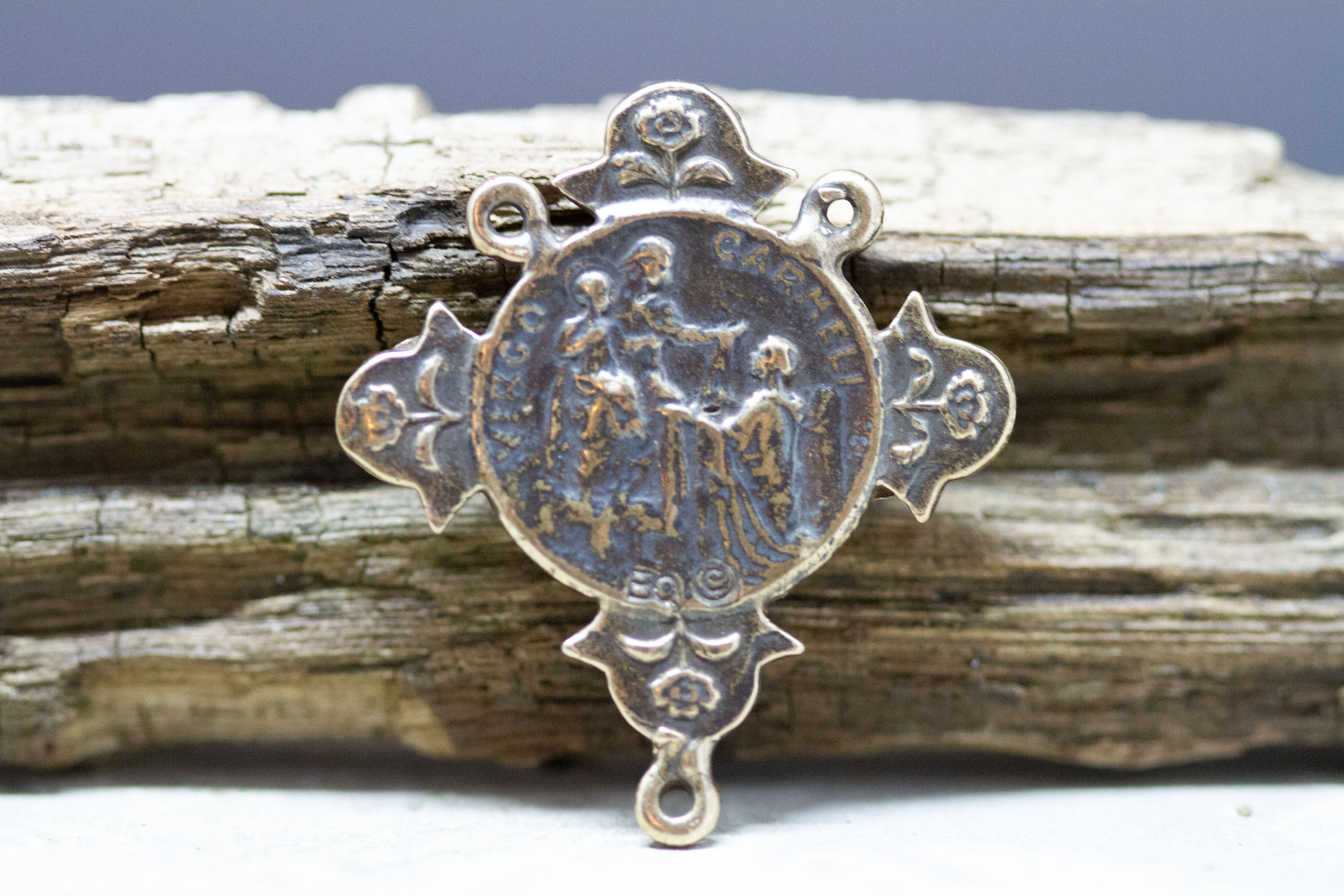Sacred Heart of Jesus and Our Lady of Mount Carmel Bronze | Etsy