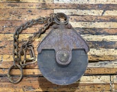 Antique Myers O.K Cast Iron Wood Barn Pulley