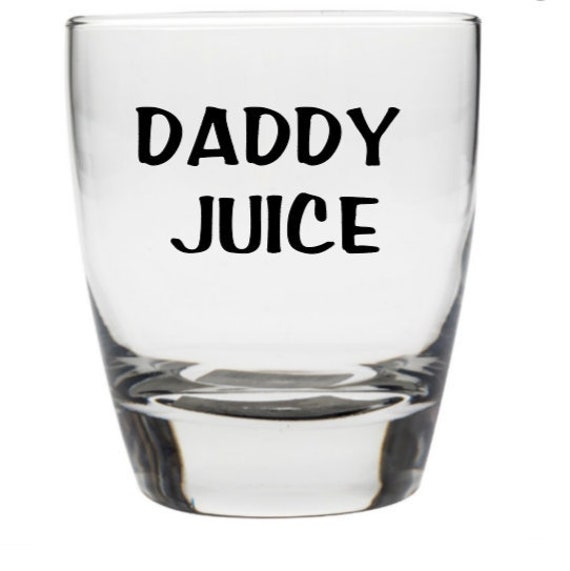 Daddy Juice whiskey glass. perfect gift for dad. fathers day. Etsy