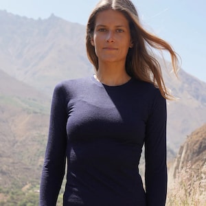 ALPAKAWOLLE LANGARMSHIRT FUNKTIONSSHIRT Damen: 110 Ultraleicht