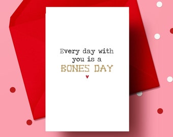 Valentines Day Card | Bones or No Bones Day | Tik Tok Trend Viral