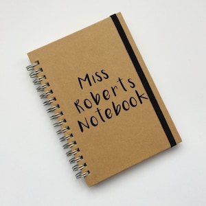 Personalised Notebook | Notepad | Teachers Gift | Travel Journal - Etsy