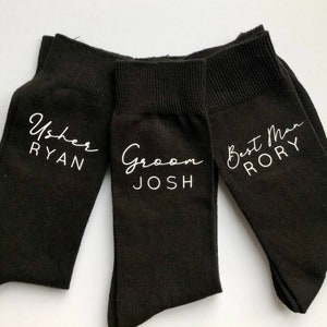 Men’s Personalised Socks | Best man socks | Wedding favour, Groomsman & Usher gift