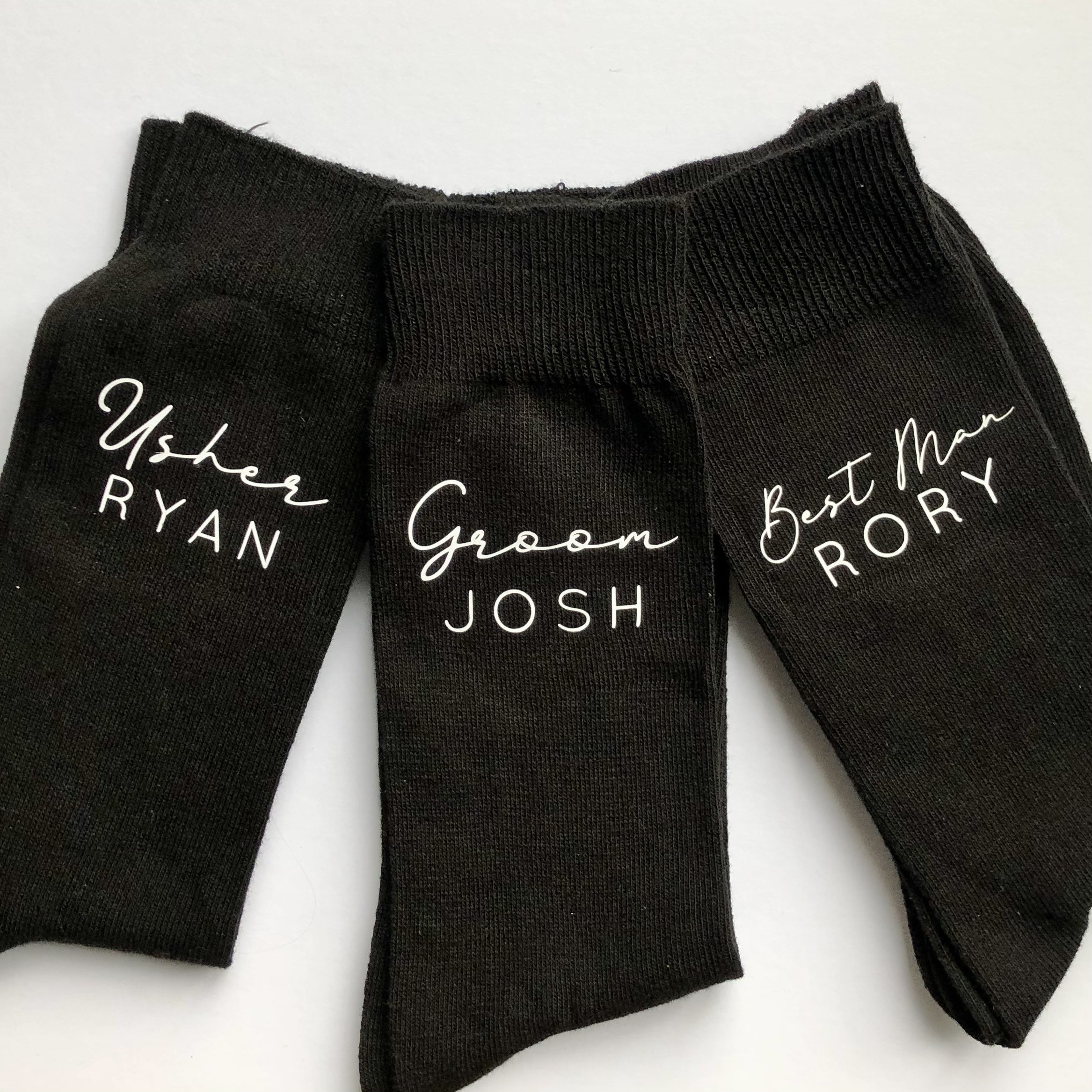 Mens Personalised Socks Best man socks Wedding favour Etsy