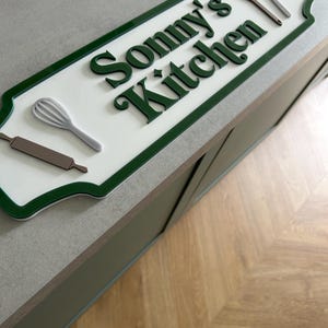 Personalised Play Kitchen Sign: Outdoor Pretend Play Cafe Accessory image 5