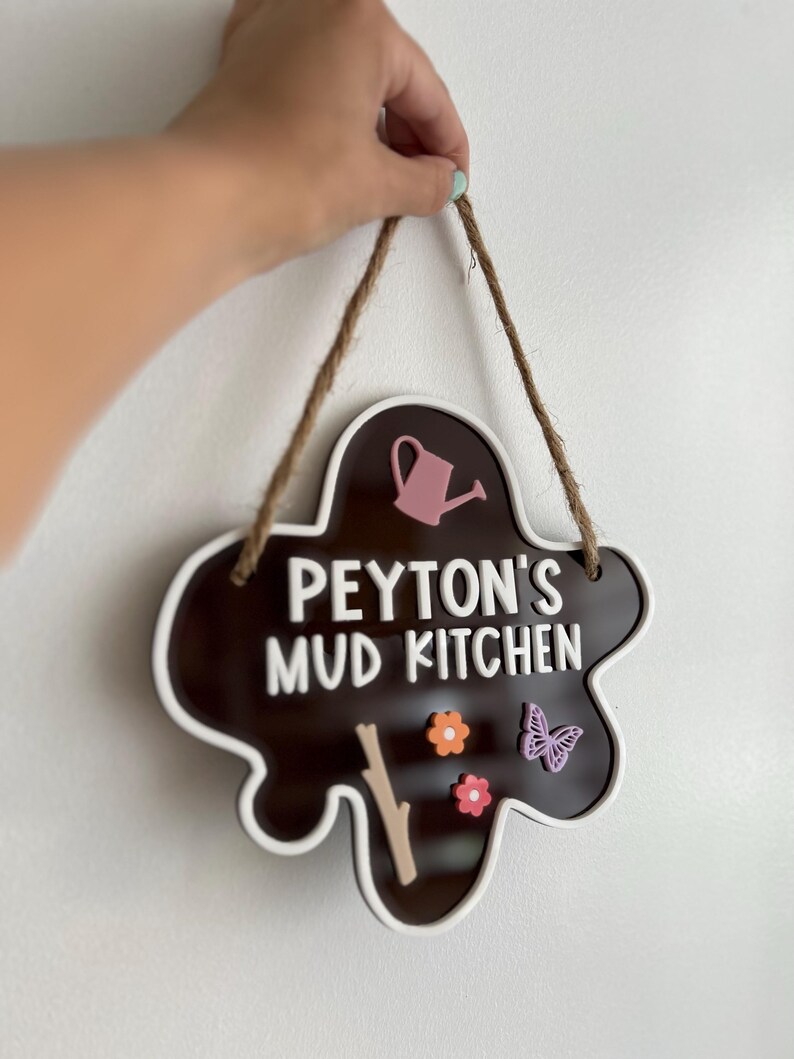 Personalised Mud Kitchen Sign: Outdoor Play Cafe Accessory image 6
