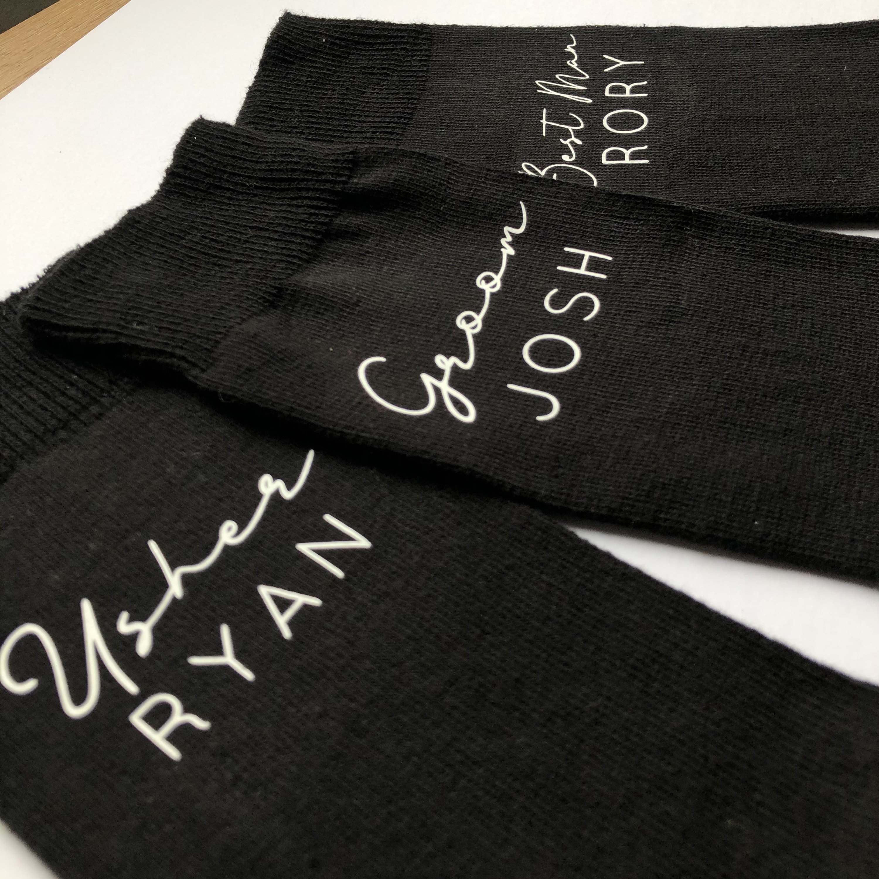 Mens Personalised Socks Best man socks Wedding favour Etsy
