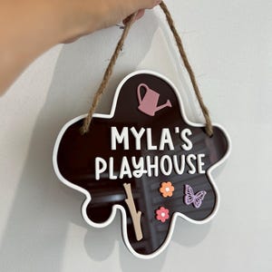 Personalised Mud Kitchen Sign: Outdoor Play Cafe Accessory image 4