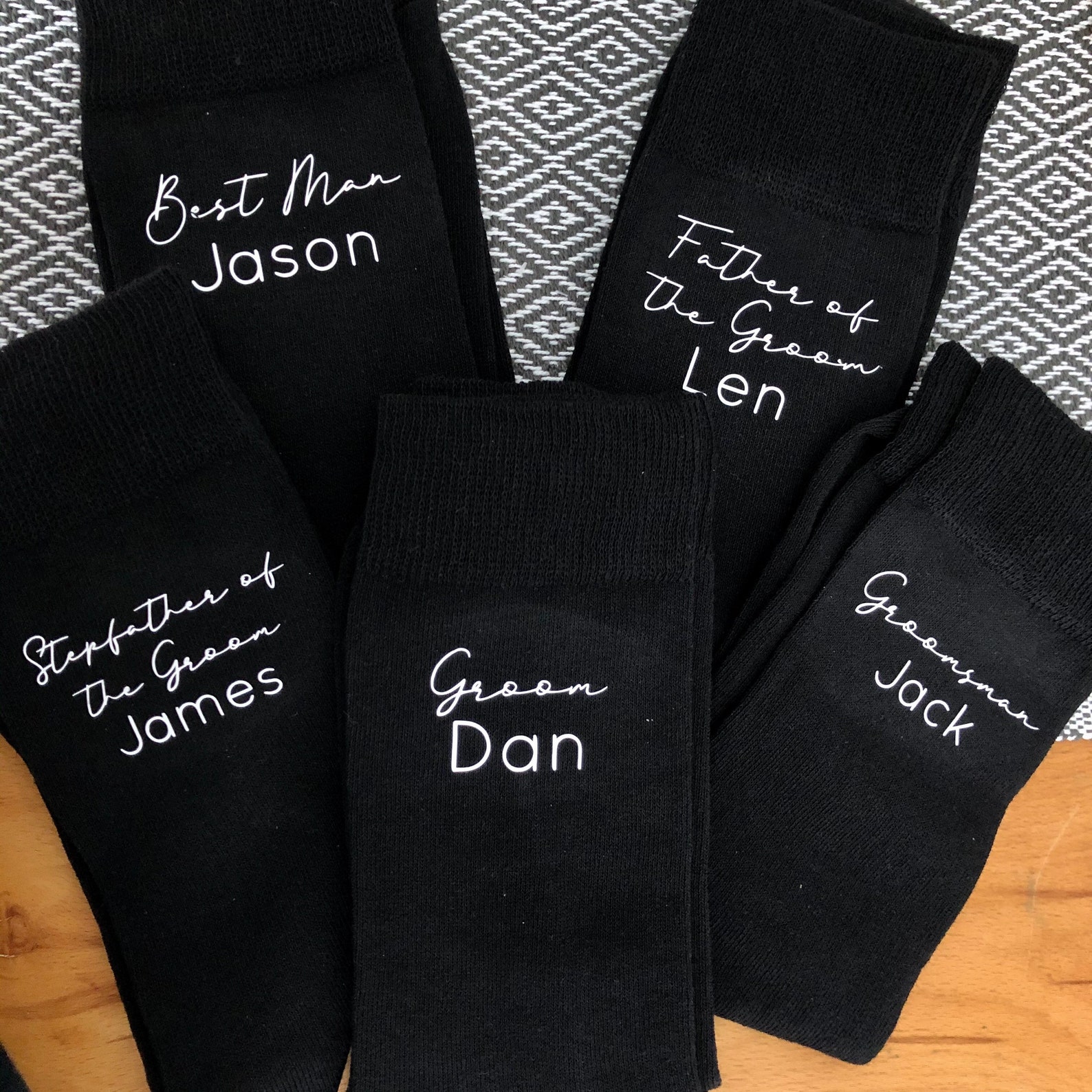 Mens Personalised Socks Best Man Socks Wedding Favour Etsy UK
