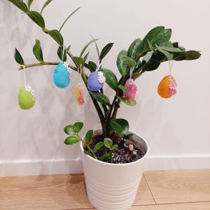Felt EASTER eggs Easter ornaments handmade ornaments Felt Easter decorations Easter ornament