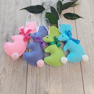 Easter rabbit Felt Easter tree ornaments