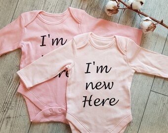 Twin Baby Bodysuits Twins Matching Outfit Kleding Unisex kinderkleding Bodysuits 