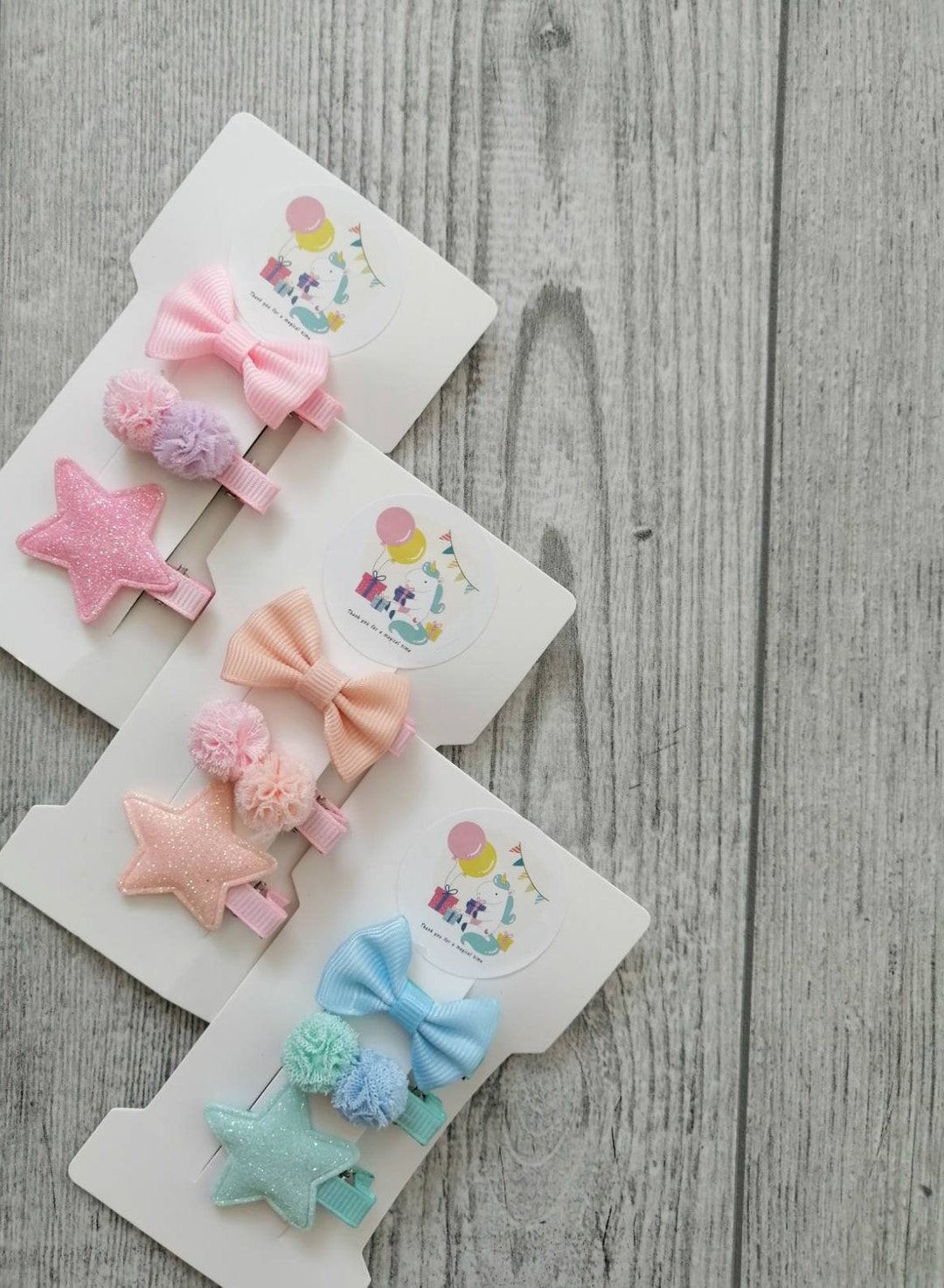 Set of 3 Baby Hair Clips Mini Hair Clips Baby Girl Hair Clips Etsy