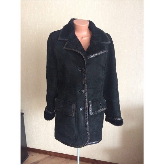 Vintage womans Sheepskin Shearling Jacket Coat