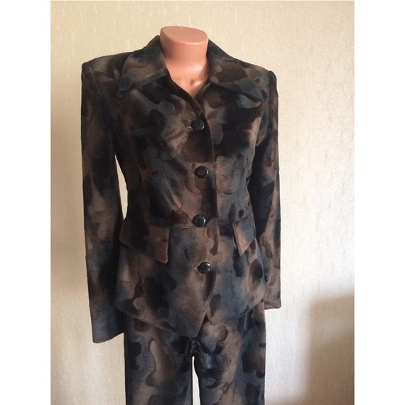 Vintage fur pantsuit