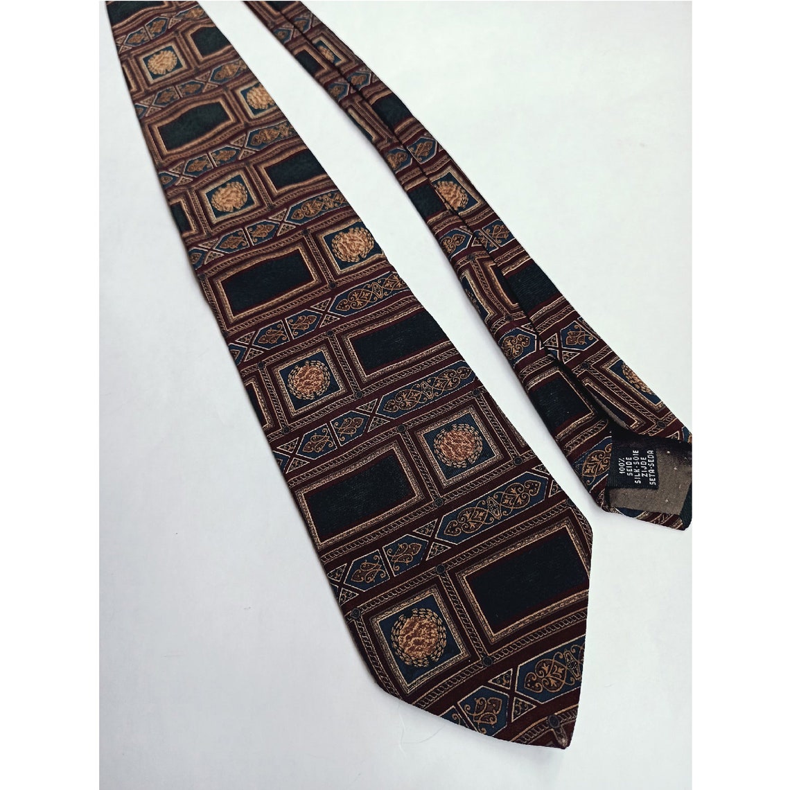 Vintage Silk Neckties 90s/Lot of 3 mens ties | Etsy