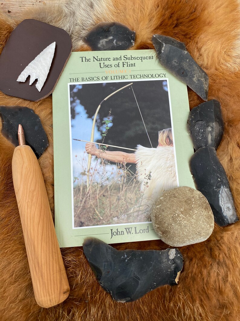 Flint arrowhead making kit Etsy
