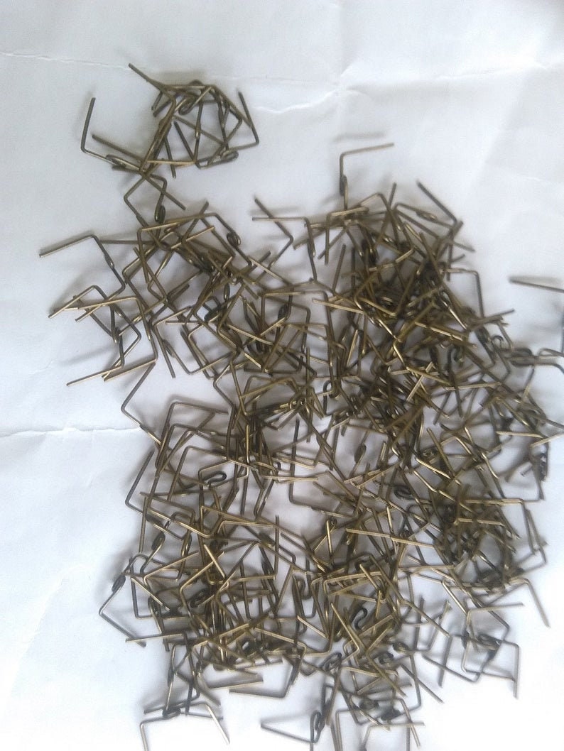 Set of 100 Chandelier Crystal Prism TWIST Hooks Clips Pins Etsy