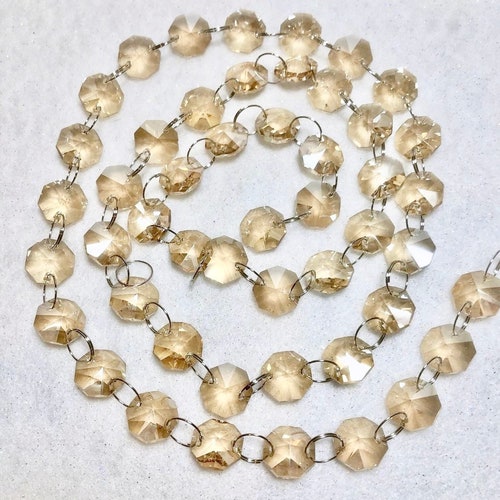 1 Yard 3 Ft. Chandelier Crystals Bead Garland Chain Etsy