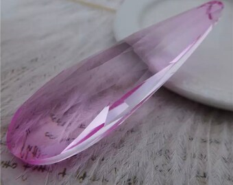 1 Individual PINK 76mm Chandelier Crystal Pendant Drop| Crystals | beads | sun catcher | crystals supplies | DIY | chandelier