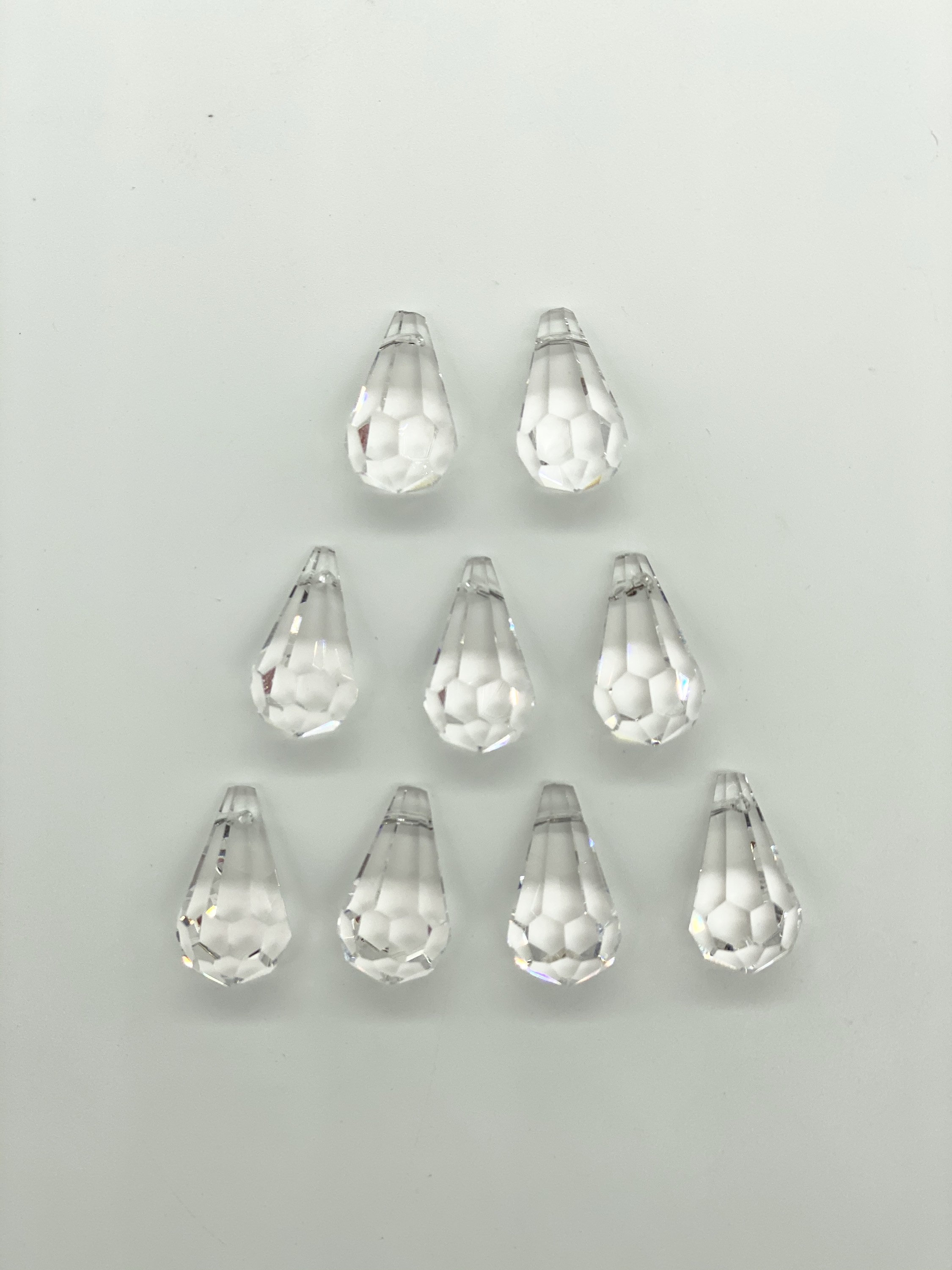Set of 10 20mm Crystal Prisms Drops Asfour Full Lead Etsy