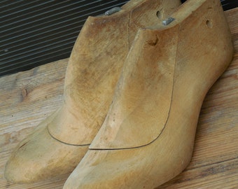 Antieke houten schoenmaker vormen schoen duurt | Vintage schoenmakerij mallen collectible | Retro klomp gereedschap display stuk