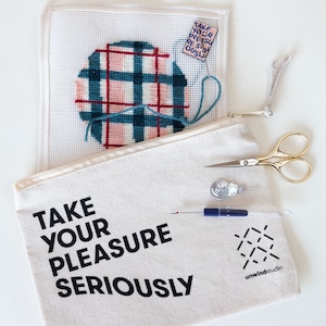 Embroidery Essentials Bag - Pouch with Needlepoint Accessories