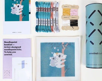 Koala Love Needlepoint Kit