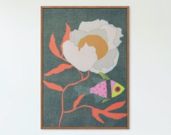 Pajama Fish Needlepoint Kit