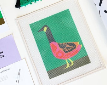 Folk Goose Needlepoint Kit