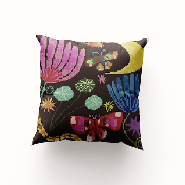 Needlepoint Tapestry Cushion Kit Sleep in Heavenly Peace by Olivia McEwan-Hill