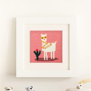 Needlepoint Kit for Kids No Drama Llama Animal Tapestry Kids Kit