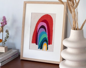 Rainbow Needlepoint Tapestry Kit by Leonor Violeta